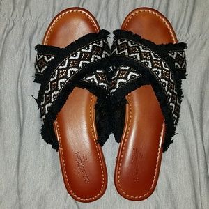 Fringe sandals
